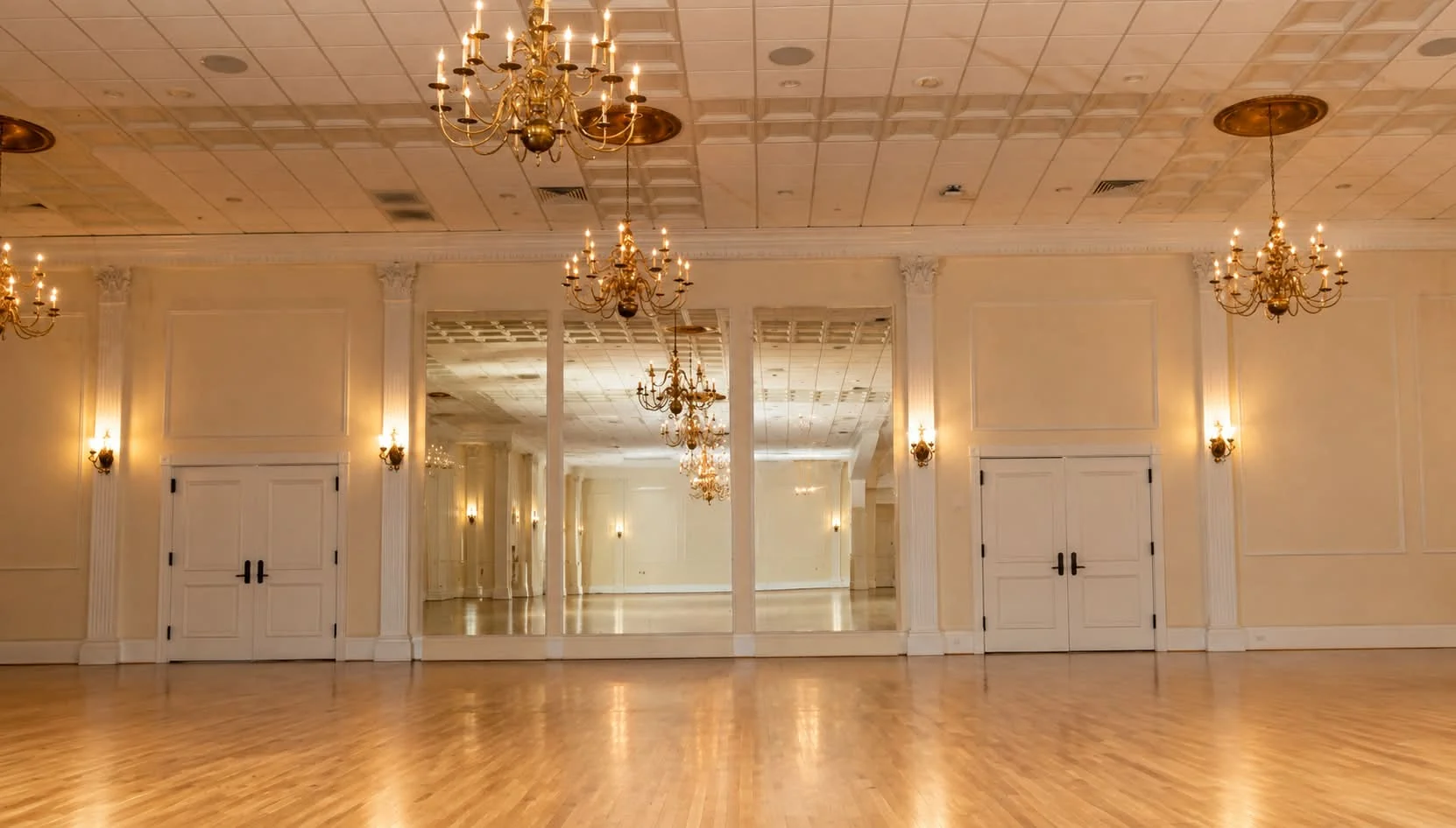 A Ballroom in Bloom — before the transformation